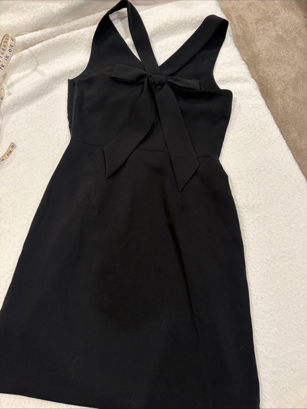 Banana Republic Black Bow Back Mini Dress Like New